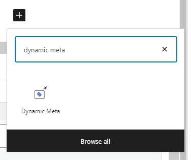 dynamic meta block