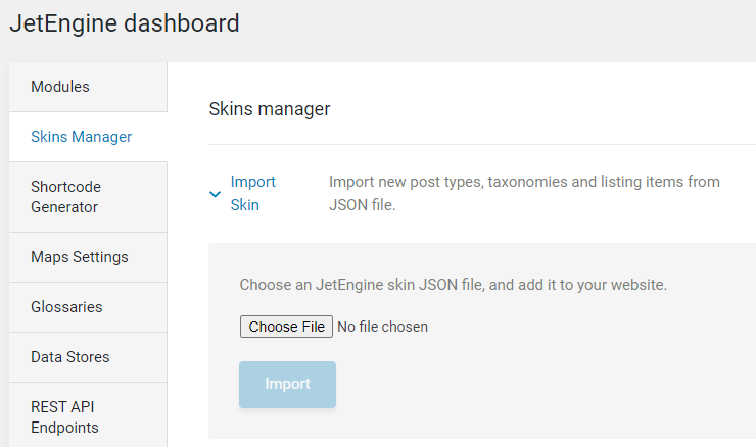 import skin