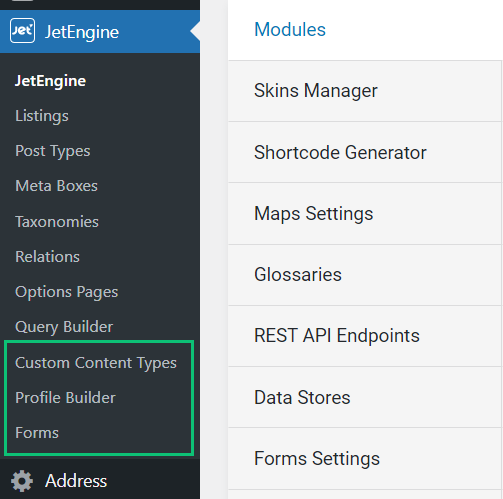 jetengine wordpress tab