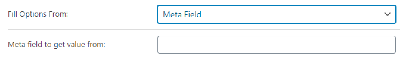 meta fild source in radio field