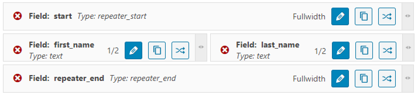 repeater fields group