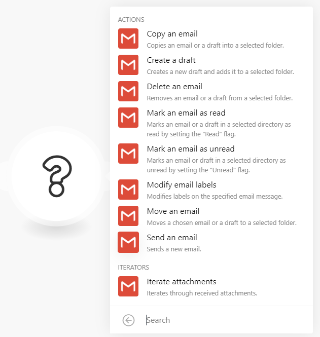 send email action