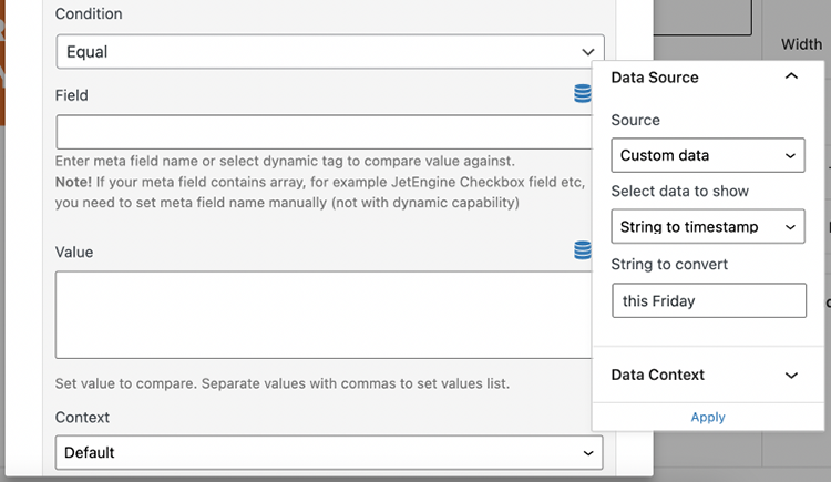 string to timestamp option
