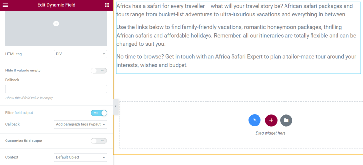 add paragraph tags