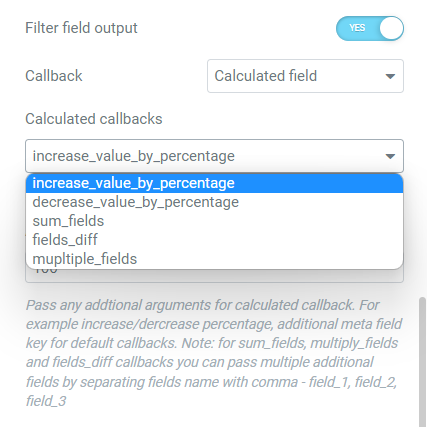 calculated field callback