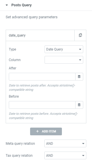 date query