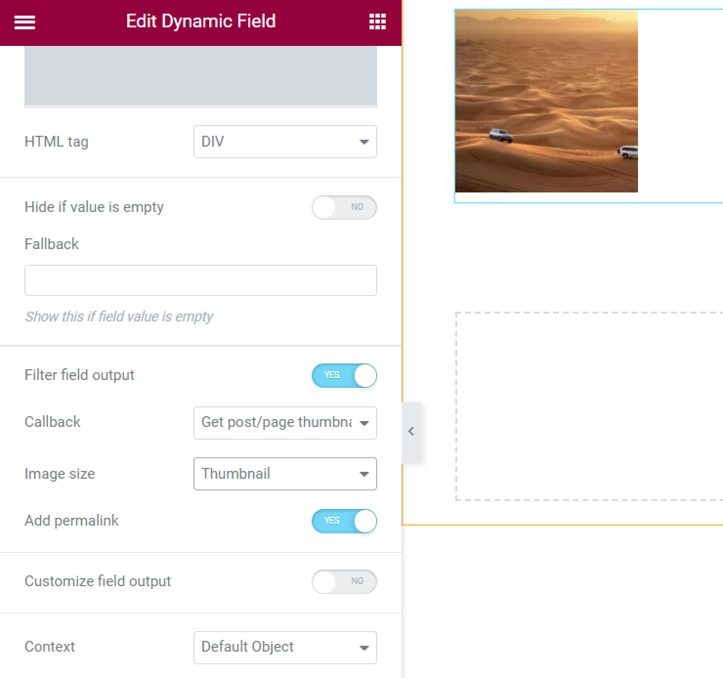 get post/page thumbnail