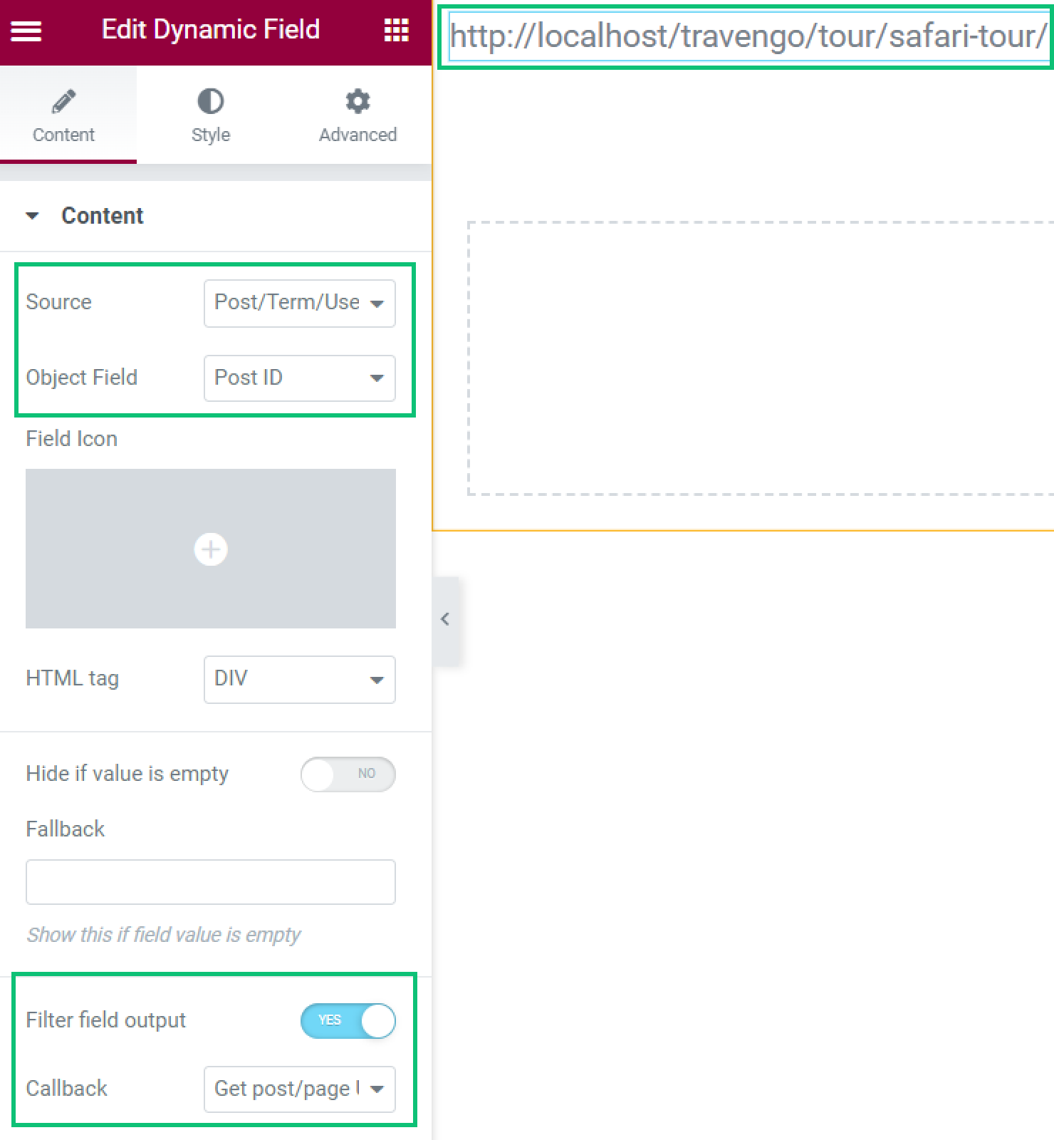 get post/page URL