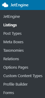 jetengine listings submenu