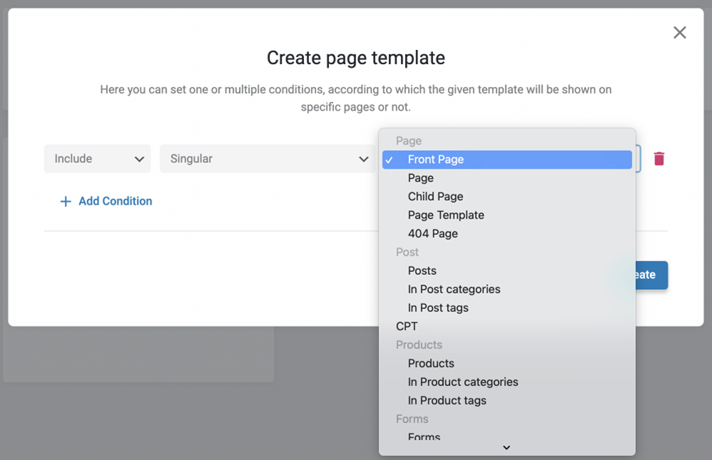 options for singular