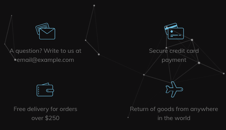 particles flowing on the frontend