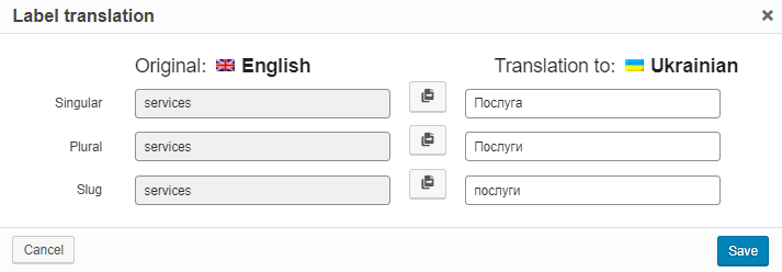 translating a taxonomy slug