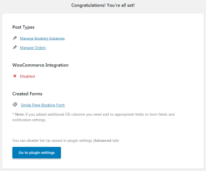 Congratulations! You're all set!