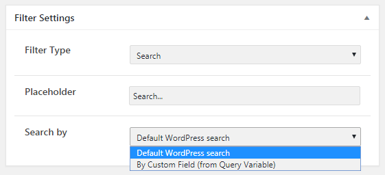 search by field