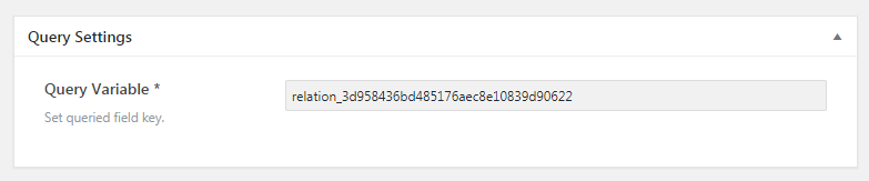 query variable