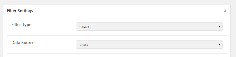 select filter type