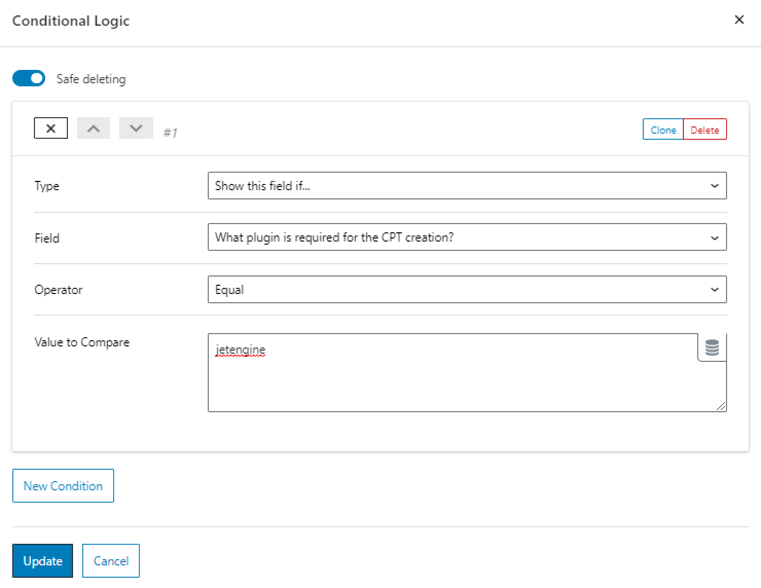 conditional logic jetformbuilder