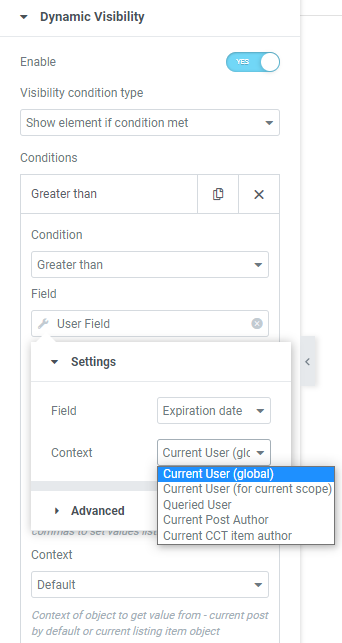 context current user global