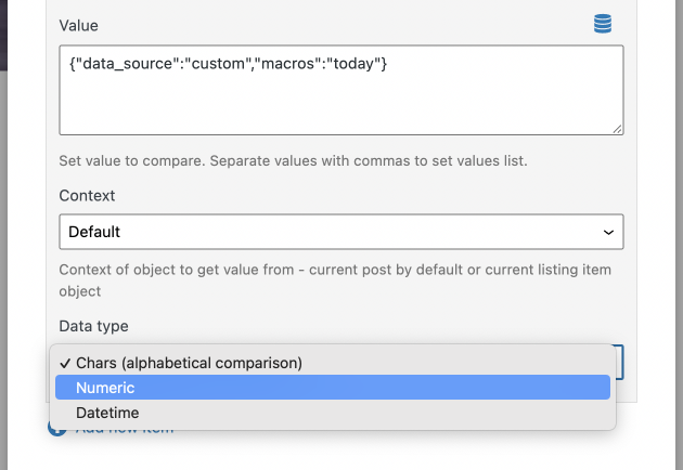 data type numeric