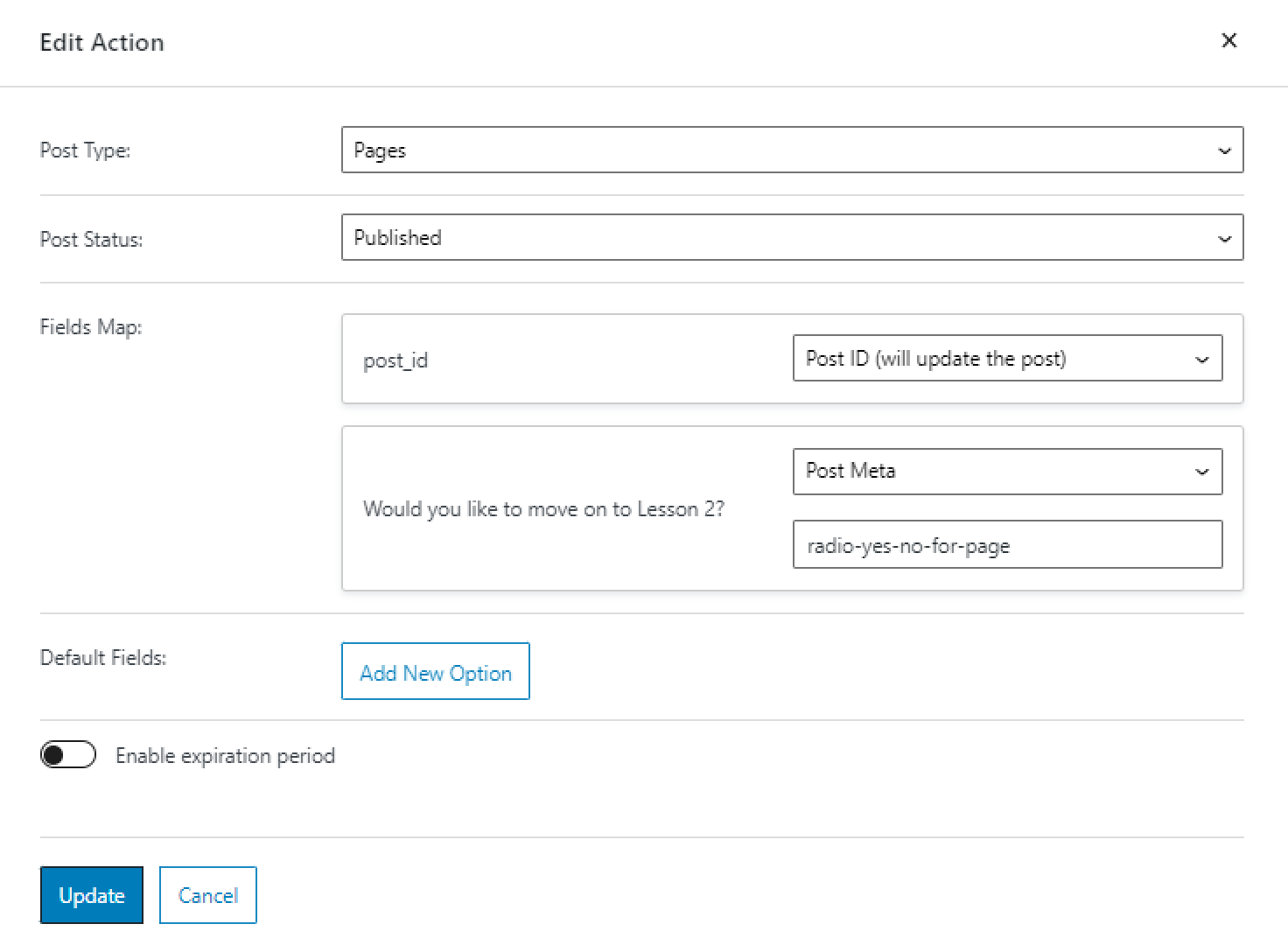 edit jetformbuilder action