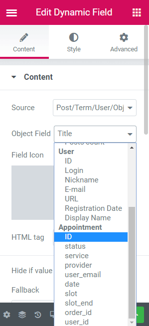 appointment id