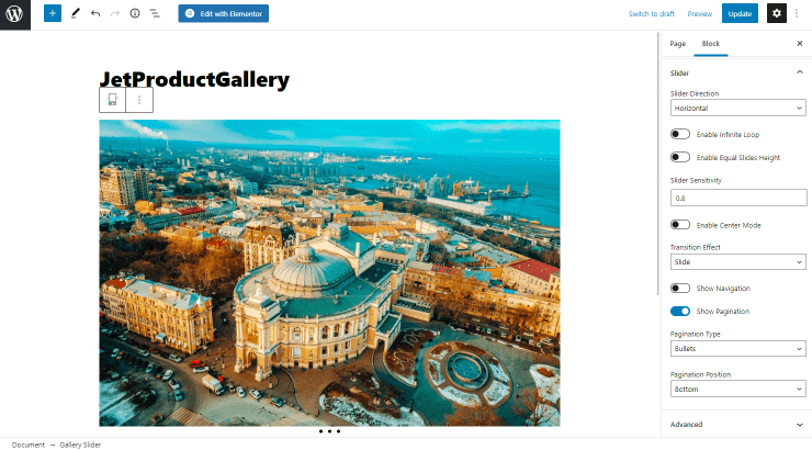 gallery slider block