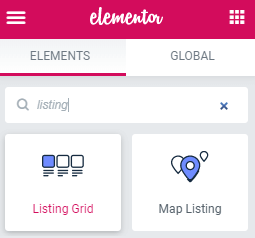 listing grid