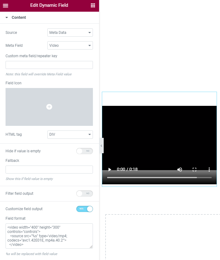 adding video with the help of HTML