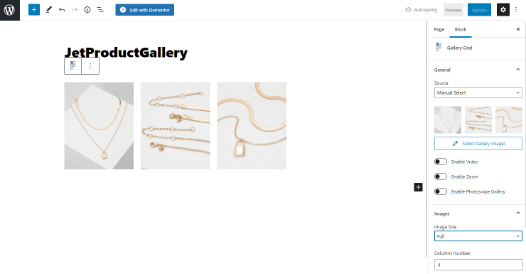 edit gallery