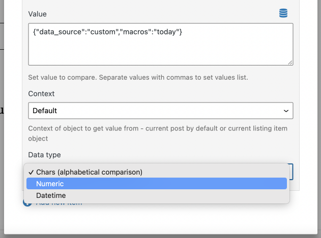 data type numeric