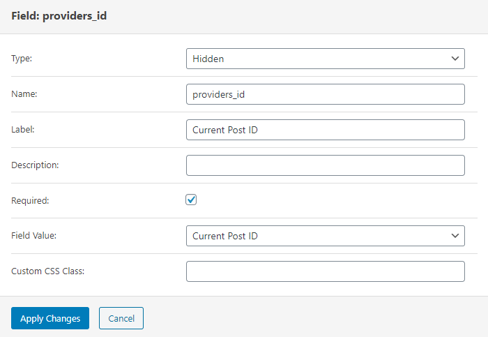 providers id field