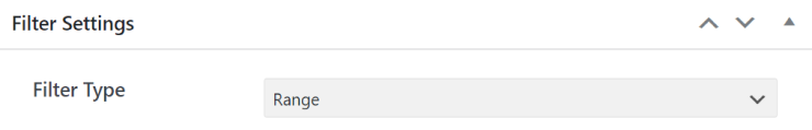 range filter settings