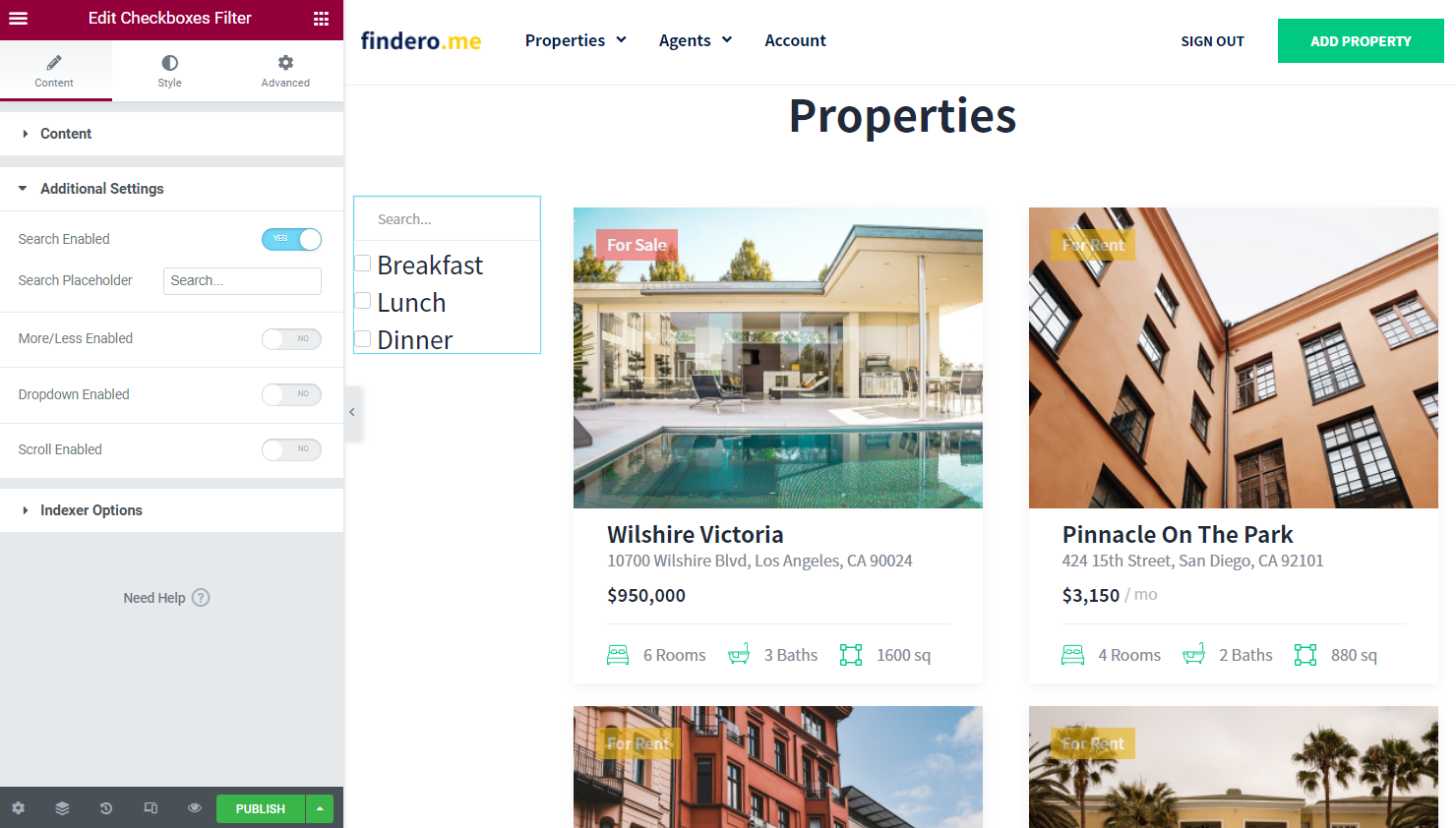 search enabled toggle