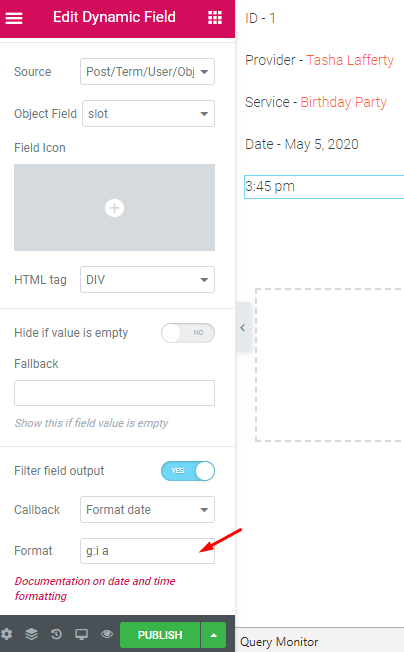 time format