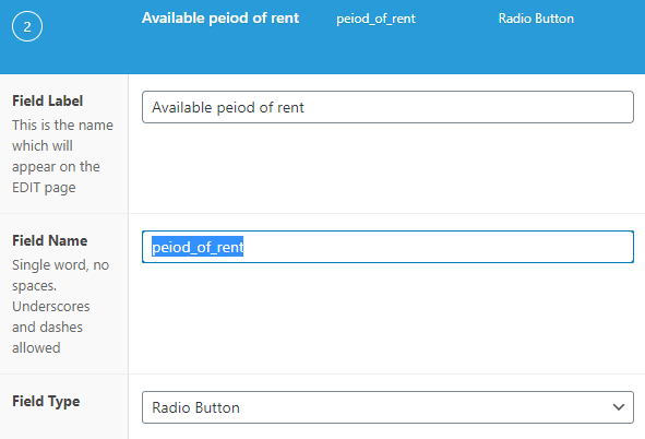 acf field name
