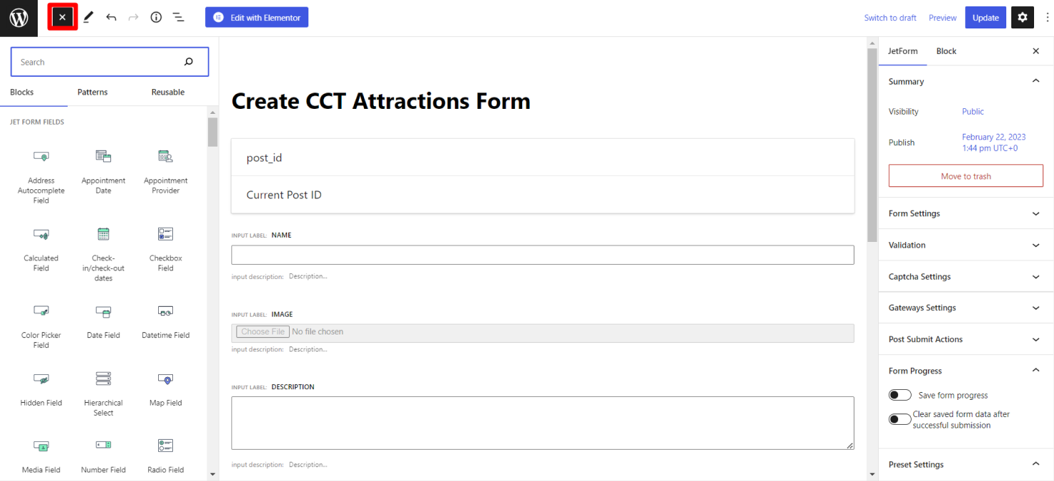 add form fields to the form