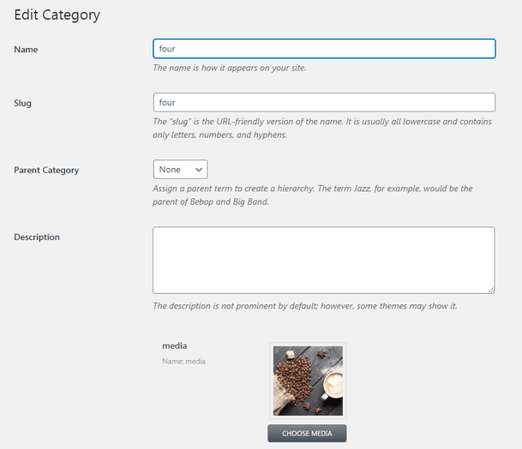 text meta field for the video format