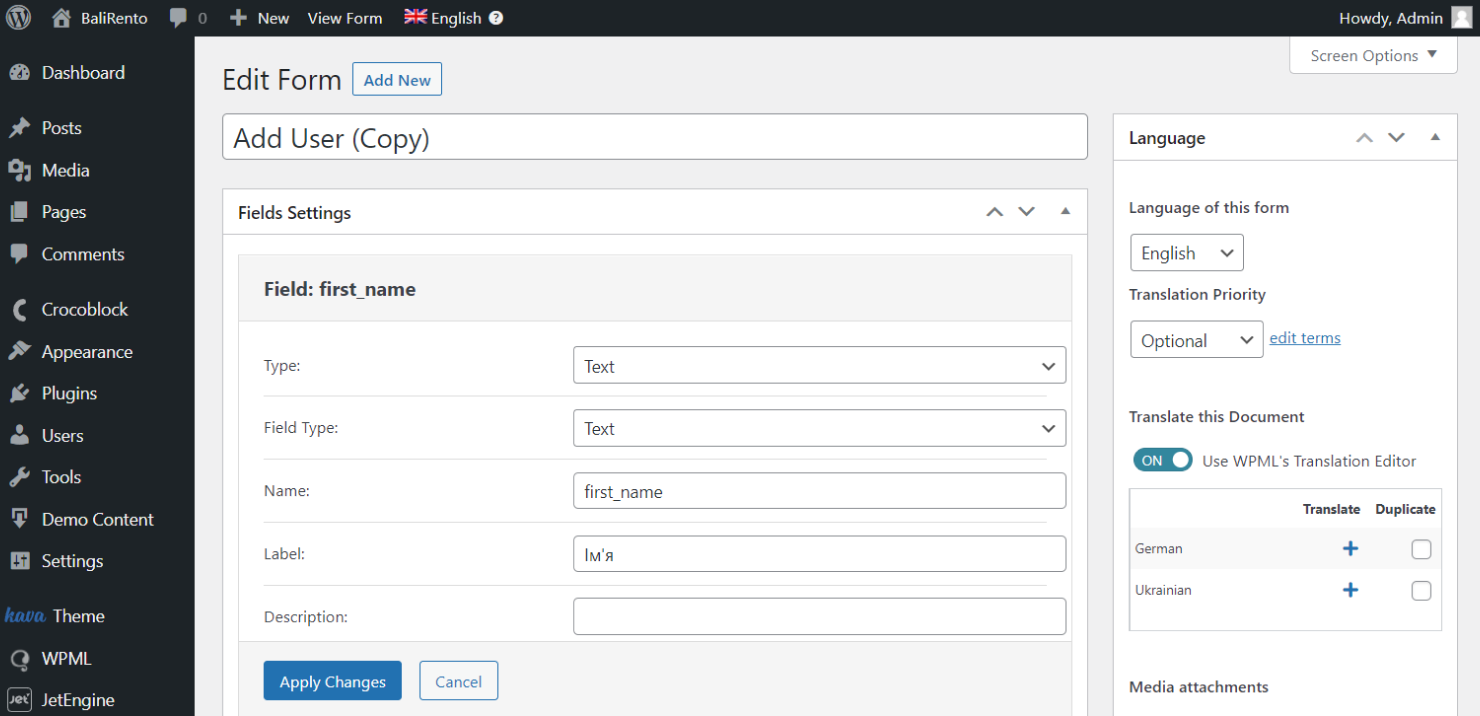 jetengine forms edit form