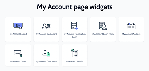 my account widgets croco