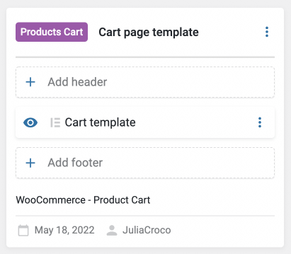 cart template