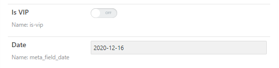 checking the date meta field content