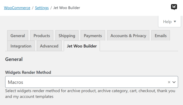 WooCommerce Settings