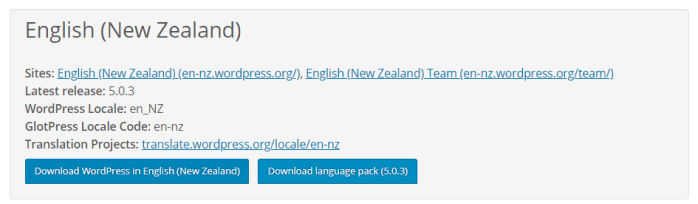 Download the language pack
