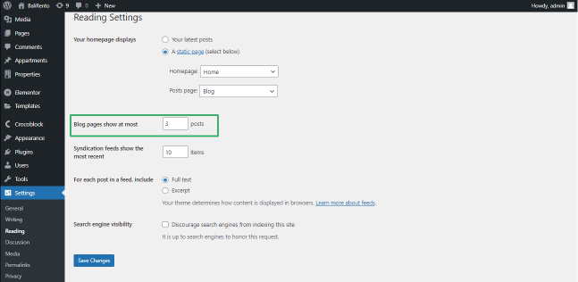 smart posts list query and controls settings