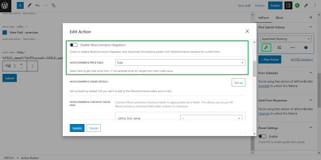 disable woocommerce integration