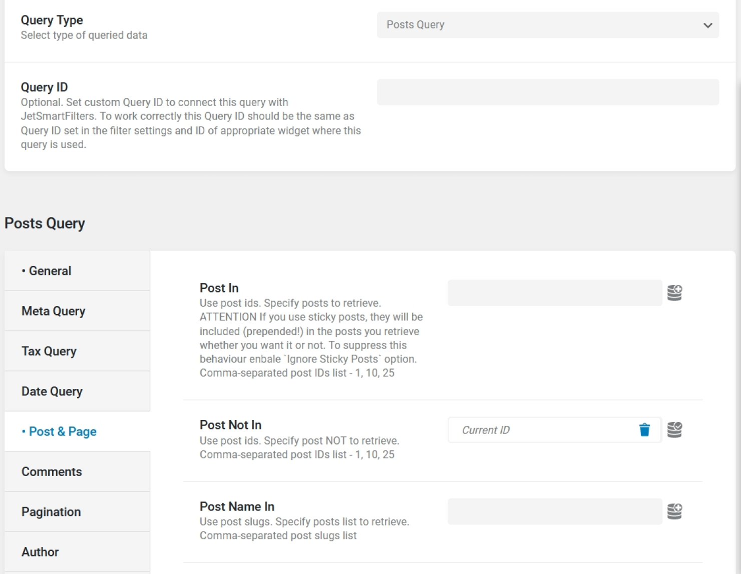 exclude current post from the query results