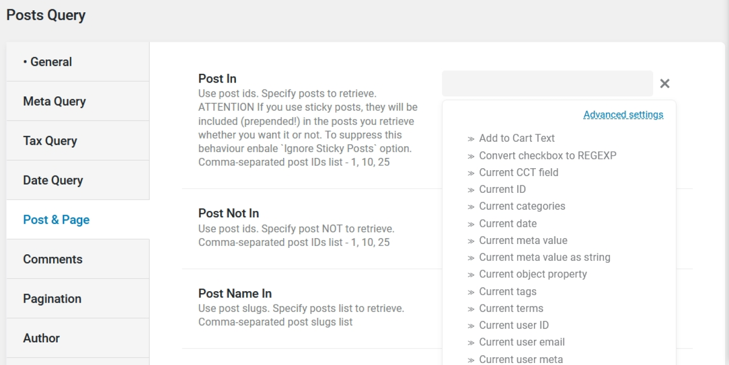 list of query builder macros